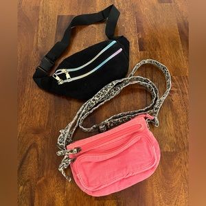 Fanny Pack & Neon Pink Purse (both)